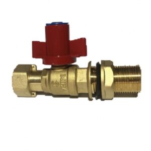Brass ball valve with static coupling lock MIHA - PN16