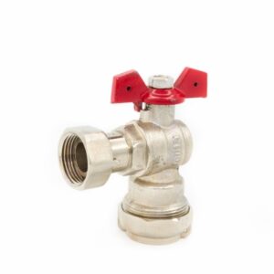 Combination angle valve with Nickel plated copper check valve MIHA - PN16