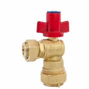 Combination angle valve with one-way valve with hand-lock MIHA -PN16