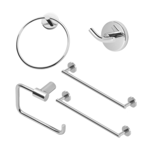 Fluids 5 Pieces Bathware Set – Polished Chrome