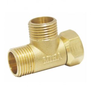 Outer threaded brass nut - with washers