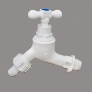 Plastic hose with screw handle connecting plastic hose MH