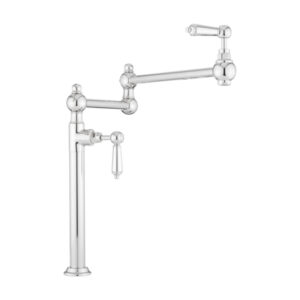 Ritual Retractable Deck Mount Pot Filler with Metal Lever Handle