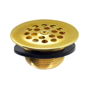 Tub Drain Strainer Trim Kit with Drain Body – PVD Gold Strainer